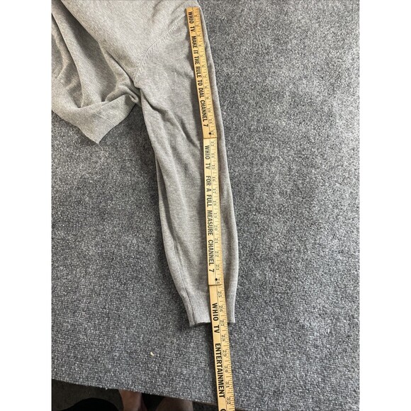 Roundtree Yorke Shirt Mens XLT  1/4 Zip Pullover Mock Neck Grey Sweater LS Fall - Picture 10 of 16